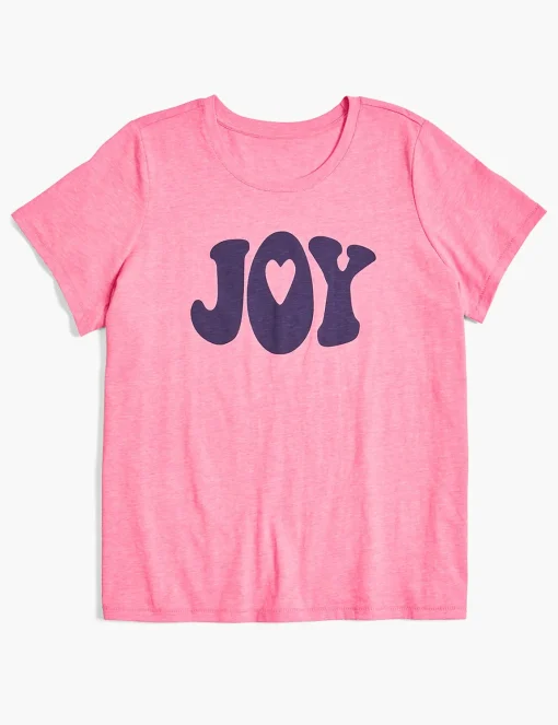 The Tee Shop^Lane Bryant Modern Joy Graphic Tee Sugar Plum