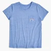 Knit Tops^Lane Bryant Modern Rainbow Embroidered Graphic Tee Beaucoup Blue