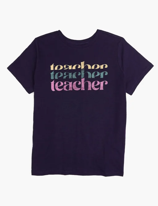 Knit Tops^Lane Bryant Modern Teacher Graphic Tee Maritime Blue