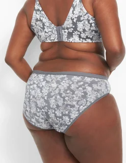 Hipster Panties^Lane Bryant No-Show Hipster Panty Grey Sea Floral