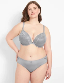 Hipster Panties^Lane Bryant No-Show Hipster Panty With Lace Trim Alloy