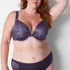 Hipster Panties^Lane Bryant No-Show Hipster Panty With Lace Trim Nightshade