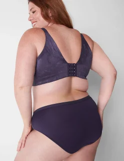 Hipster Panties^Lane Bryant No-Show Hipster Panty With Lace Trim Nightshade