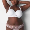 Thong Panties^Lane Bryant No-Show Thong Panty Zebra Lines Myristica
