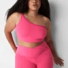 Sexy Bras^Lane Bryant One-Shoulder Bralette Pink Glow