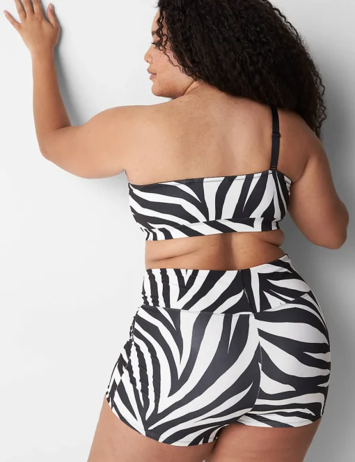 No-Wire Bras And Bralettes^Lane Bryant One-Shoulder Bralette Zebra