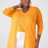 Sweaters^Lane Bryant Open-Front Cardigan Citrus