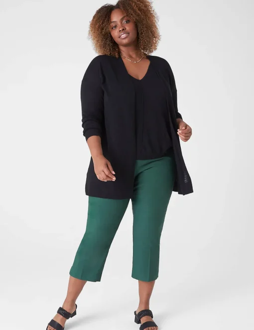Sweaters^Lane Bryant Open-Front Cardigan Black