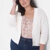 Sweaters^Lane Bryant Open-Front Stitch Cardigan Pristine