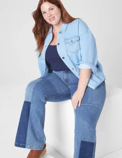 Jackets^Lane Bryant Oversized Shacket Light Denim