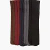 Socks^Lane Bryant 5 Pack Solid Trouser Sock Maroon Banner