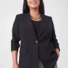 Blazers^Lane Bryant Perfect Drape Blazer Black