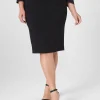 Skirts^Lane Bryant Ponte Pencil Skirt Black