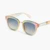 Sunglasses^Lane Bryant Rainbow Jelly Cateye With Gold Trim Multi