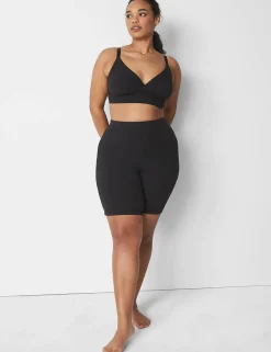 Sleep Separates^Lane Bryant Rib Bike Short Black