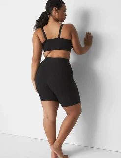 Sleep Separates^Lane Bryant Rib Bike Short Black