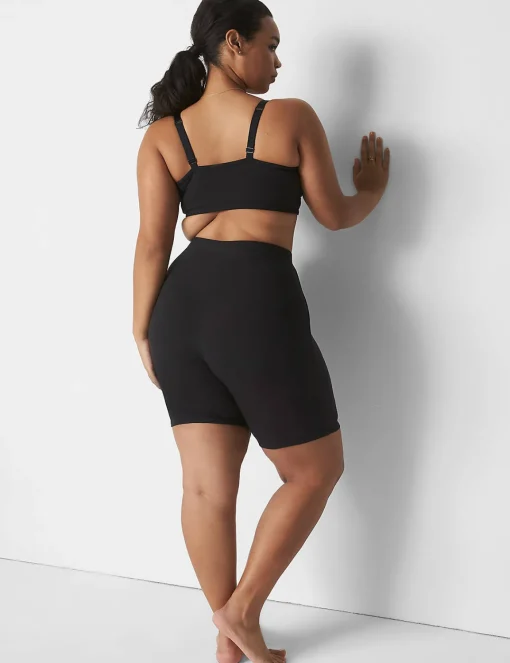 Sleep Separates^Lane Bryant Rib Bike Short Black