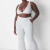 Sleep Separates^Lane Bryant Rib Flare Pant Light Heather Gray