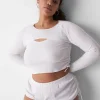 Sleep Separates^Lane Bryant Rib Shrug Top Bright White