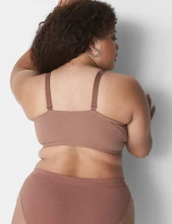 No-Wire Bras And Bralettes^Lane Bryant Rib Triangle Longline Bralette Myristica
