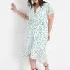 Maxi & Midi^Lane Bryant Ruffle-Hem High-Low Midi Dress Dot