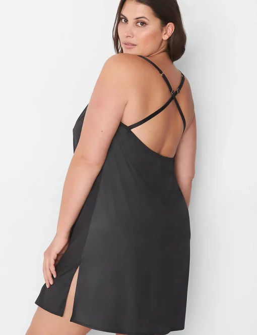 Slips & Babydolls^Lane Bryant Sateen Slip Black