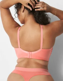 Full Coverage Bras^Lane Bryant Sateen Wrap Bralette Desert Flower