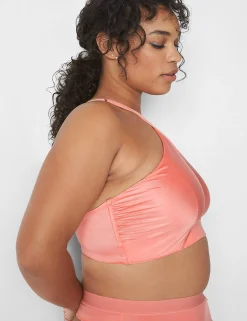 Full Coverage Bras^Lane Bryant Sateen Wrap Bralette Desert Flower