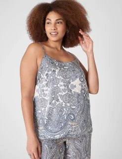 Shirts & Blouses^Lane Bryant Satin Cami Paisley