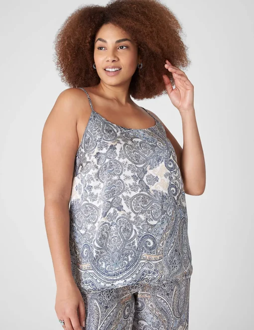 Shirts & Blouses^Lane Bryant Satin Cami Paisley