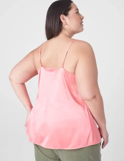 Shirts & Blouses^Lane Bryant Satin Cami Sun Kissed Coral