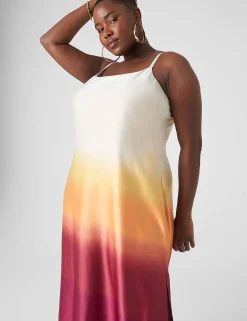 Occasion^Lane Bryant Scoop-Neck Cami Slip Dress Resort Ombre