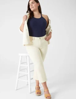 The Tee Shop^Lane Bryant Scoop-Neck Stitch-Detail Tank Maritime Blue