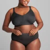 Full Coverage Bras^Lane Bryant Seamless Lightly Lined Nursing Bra Black