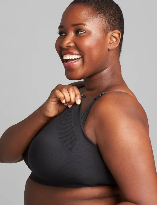 Full Coverage Bras^Lane Bryant Seamless Lightly Lined Nursing Bra Black