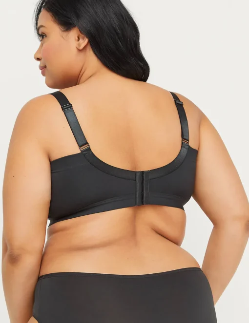 Full Coverage Bras^Lane Bryant Seamless Lightly Lined Nursing Bra Black