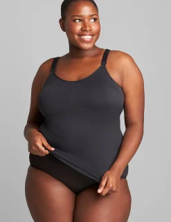 No-Wire Bras And Bralettes^Lane Bryant Seamless Nursing Cami Black