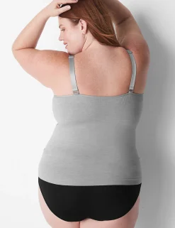 No-Wire Bras And Bralettes^Lane Bryant Seamless Nursing Cami Marl Nova Grey