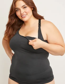 Specialty Bras^Lane Bryant Seamless Racerback Nursing Cami Black