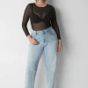 Bodysuits & Playsuits^Lane Bryant Sheer Mesh Bodysuit Black