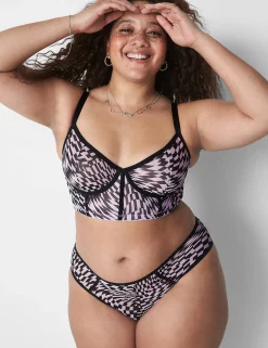 Sexy Panties^Lane Bryant Sheer Mesh Cheeky Panty Zale Geo