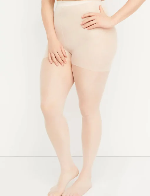 Tights & Leggings^Lane Bryant Shimmer Sheer - 20 D Smoothing Pantyhose Brown