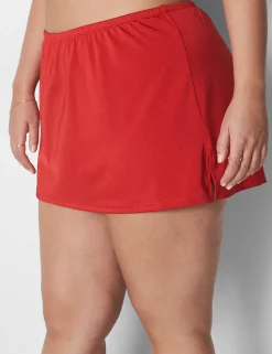 Swim Bottoms^Lane Bryant Shimmer Slitted Swim Skirt Adrenaline Rush