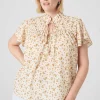 Shirts & Blouses^Lane Bryant Short-Sleeve Double-Tie Top Ashley Floral