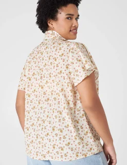 Shirts & Blouses^Lane Bryant Short-Sleeve Double-Tie Top Ashley Floral