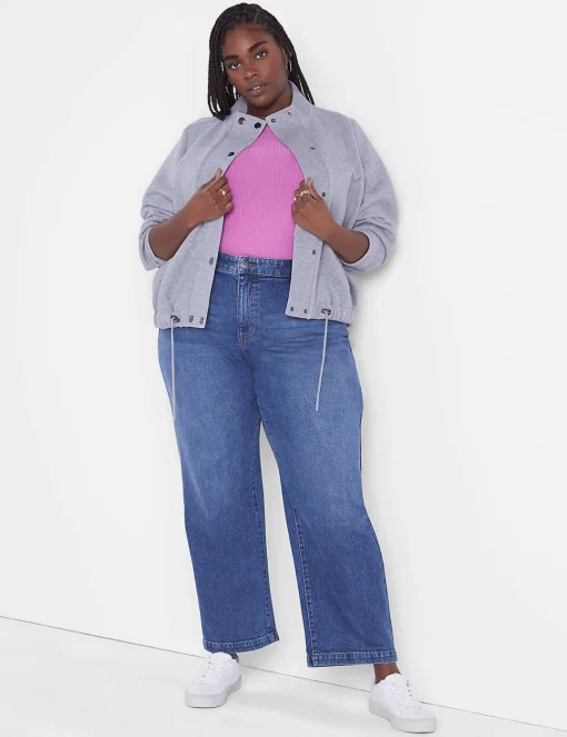 Signature Fit^Lane Bryant Signature Fit Authentic Straight Ankle Jean Medium Denim