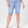 Signature Fit^Lane Bryant Signature Fit Bermuda Jean Short Light Denim