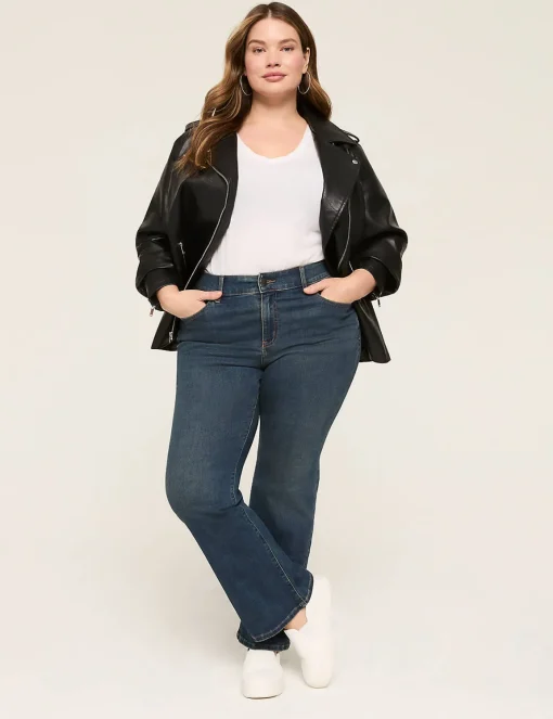 Signature Fit^Lane Bryant Signature Fit Boot Jean Dark Denim