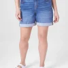 Shorts^Lane Bryant Signature Fit Boyfriend Jean Midi Short Medium Denim