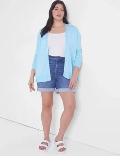 Crops, Capris And Shorts^Lane Bryant Signature Fit Boyfriend Jean Midi Short Medium Denim